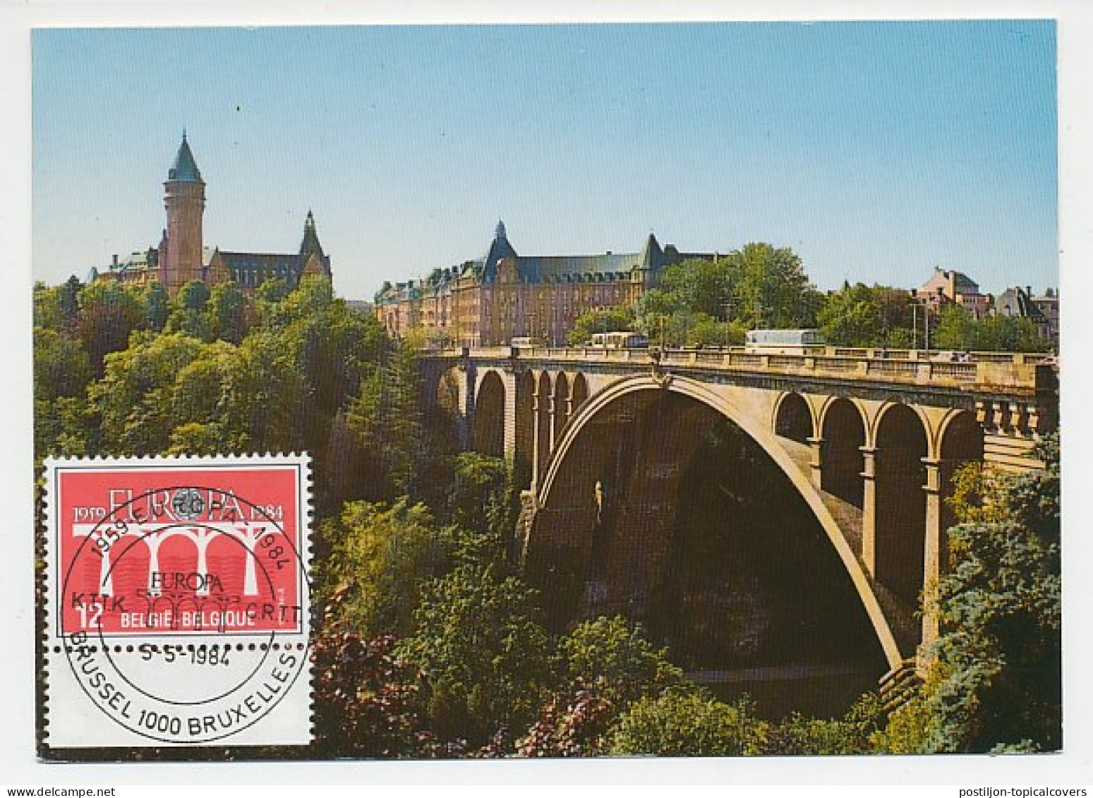 Maximum Card Belgium 1984 Bridge - Europa - Bridges