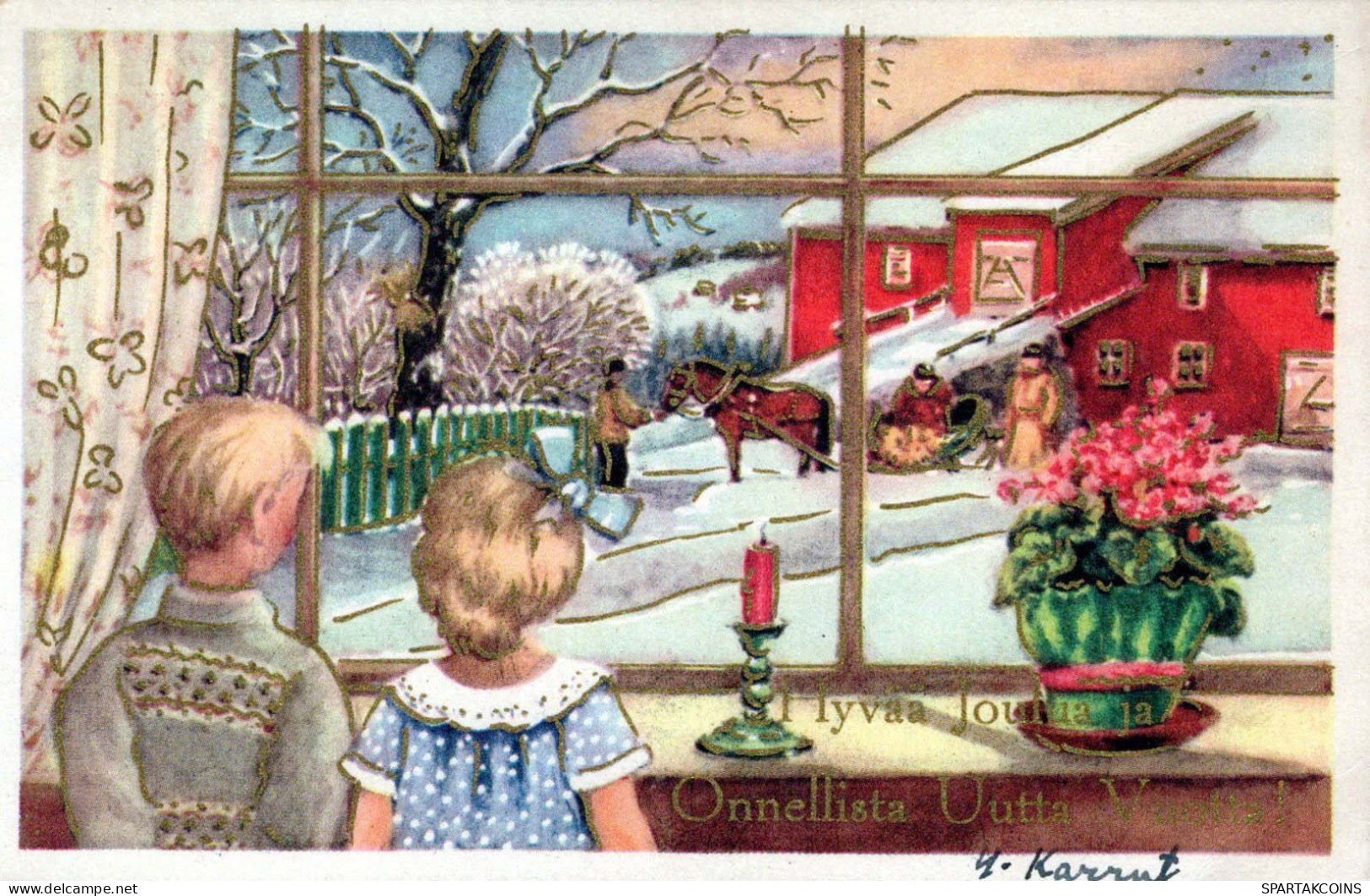 CHILDREN CHILDREN Scene S Landscapes Vintage Postcard CPSMPF #PKG609.GB - Scènes & Paysages