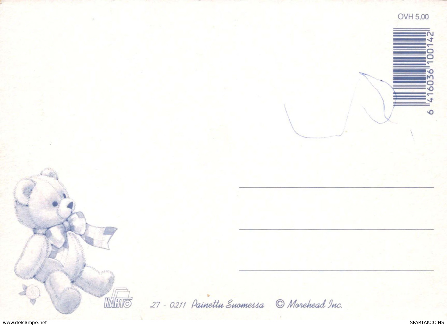 HAPPY BIRTHDAY 1 Year Old GIRL Children Vintage Postcard CPSM Unposted #PBU113.GB - Anniversaire
