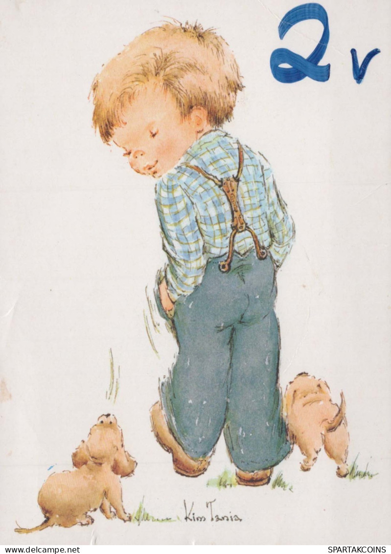 HAPPY BIRTHDAY 2 Year Old BOY CHILDREN Vintage Postal CPSM #PBT992.GB - Birthday