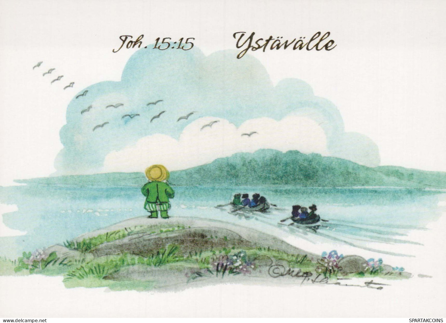 CHILDREN CHILDREN Scene S Landscapes Vintage Postal CPSM #PBT067.GB - Scènes & Paysages