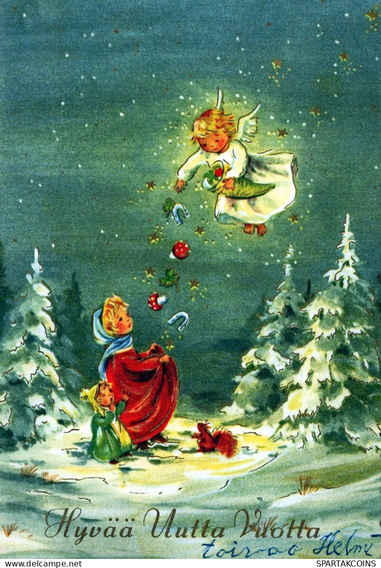 ANGEL CHRISTMAS Holidays Vintage Postcard CPSM #PAH134.GB - Engel