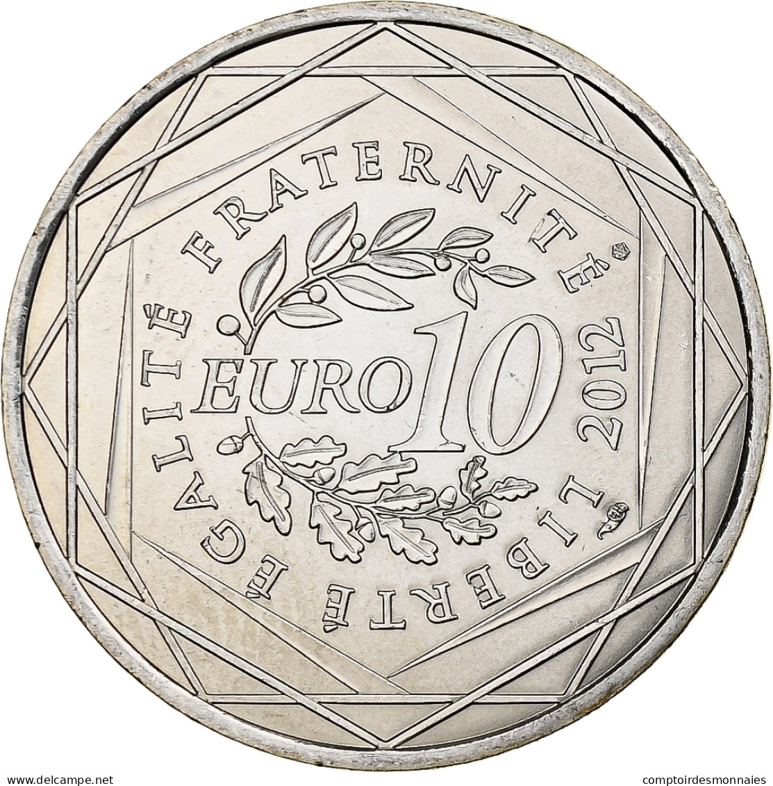 France, 10 Euro, Provence-Alpes-Côte D'Azur, 2012, MDP, Argent, SPL - France