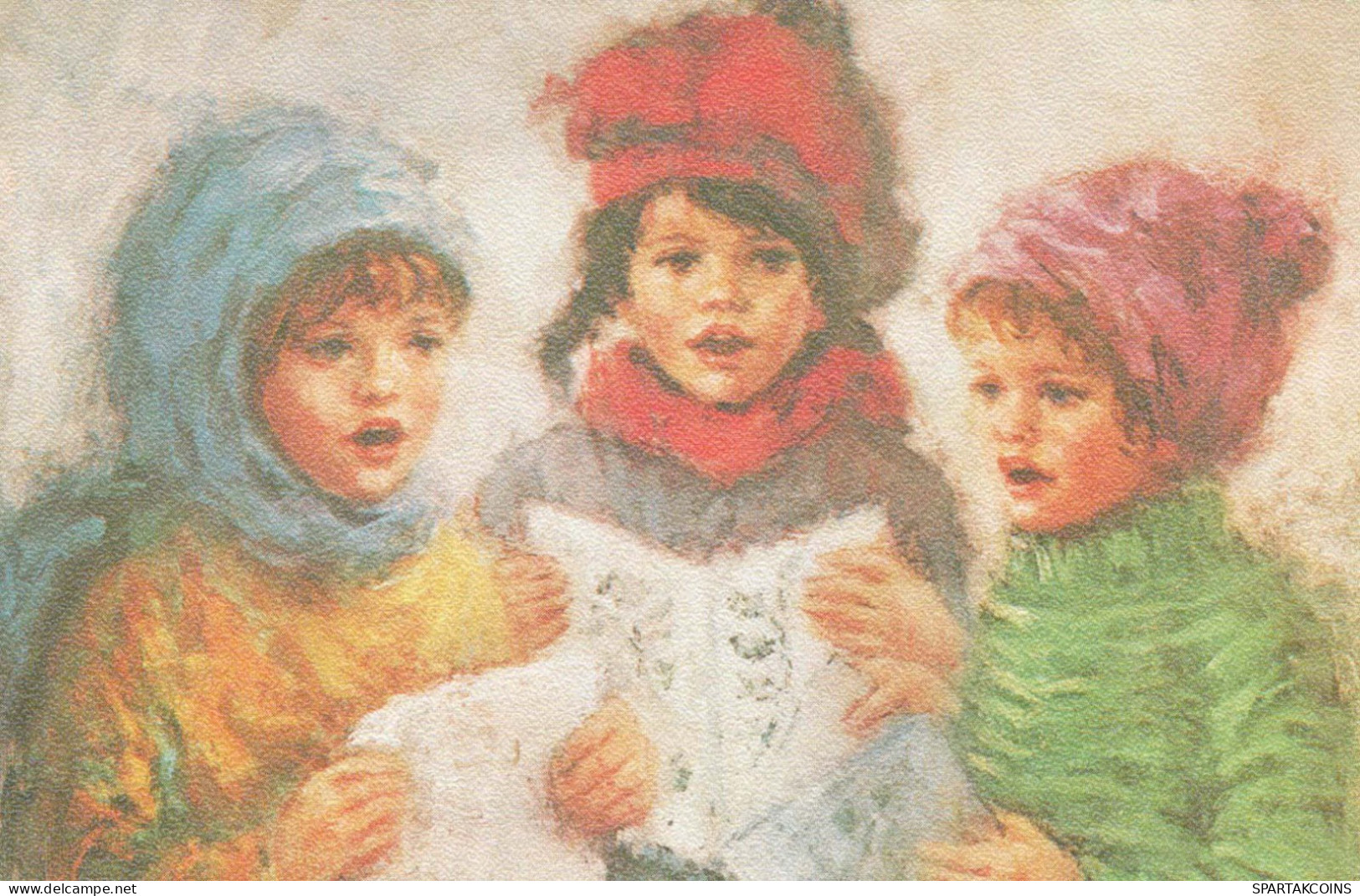 NIÑOS NIÑOS Escena S Paisajes Vintage Tarjeta Postal CPSMPF #PKG733.ES - Scènes & Paysages