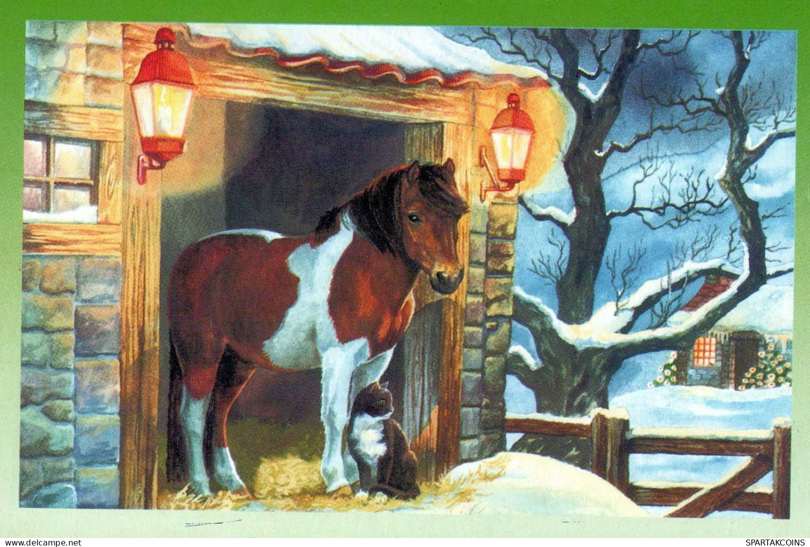 CABALLO Animales Vintage Tarjeta Postal CPA #PKE873.ES - Pferde