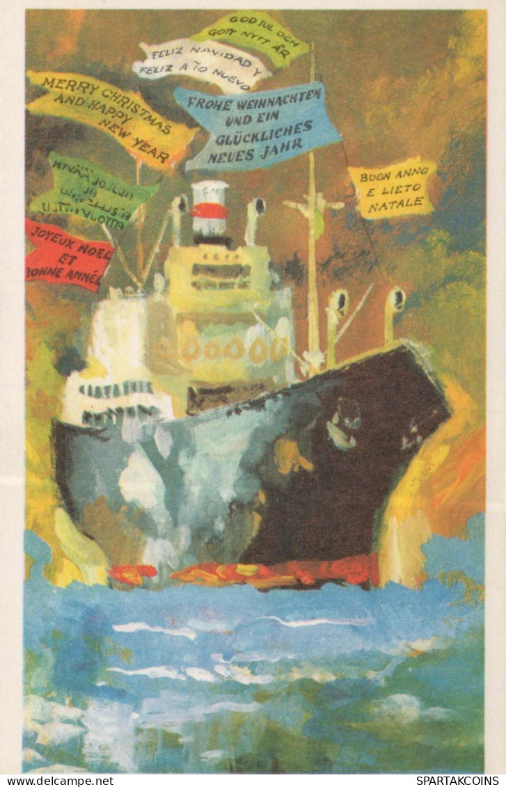 SHIP Vintage Tarjeta Postal CPSMPF #PKD670.ES - Segelboote