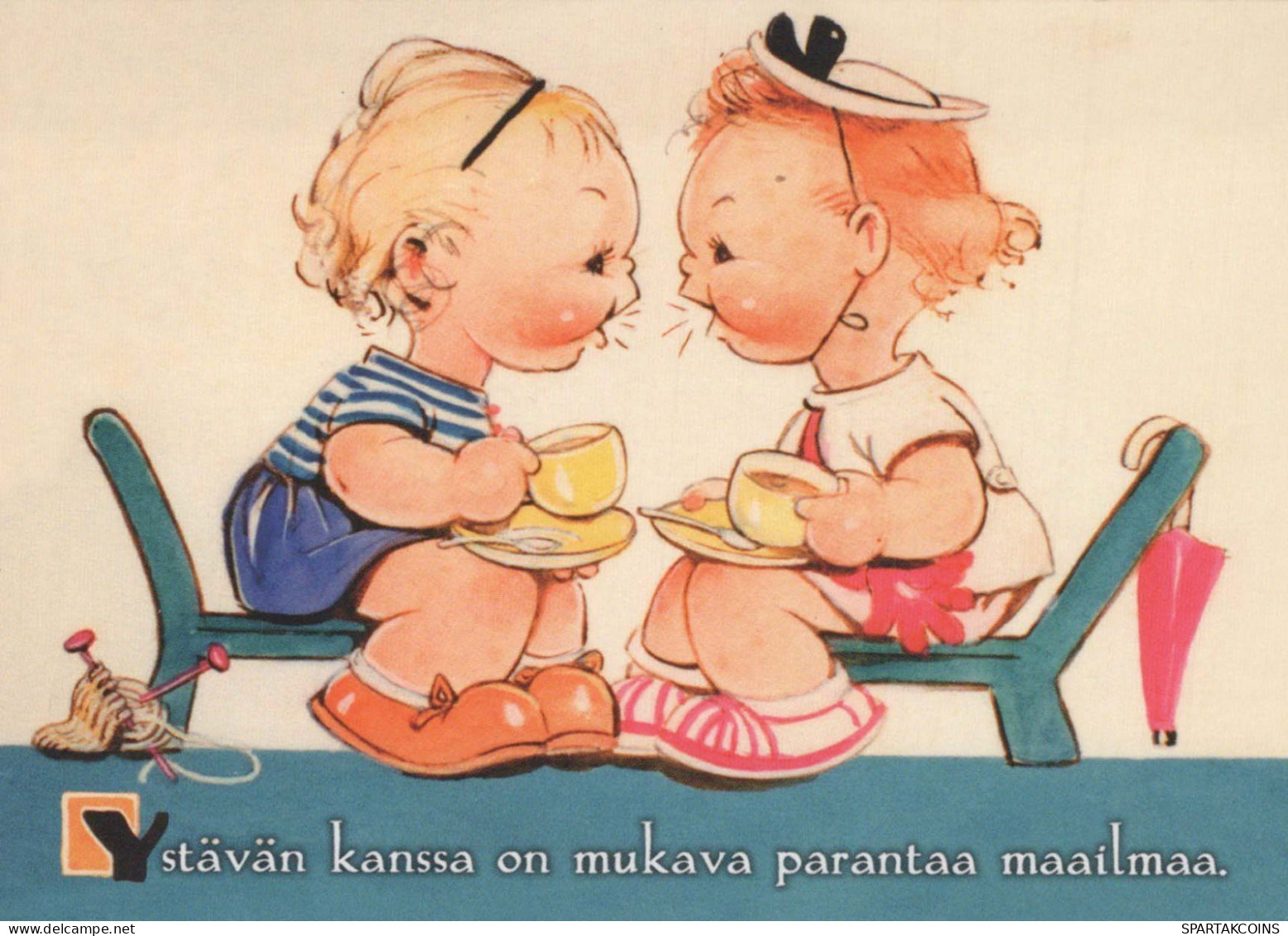 NIÑOS HUMOR Vintage Tarjeta Postal CPSM #PBV227.ES - Humorvolle Karten