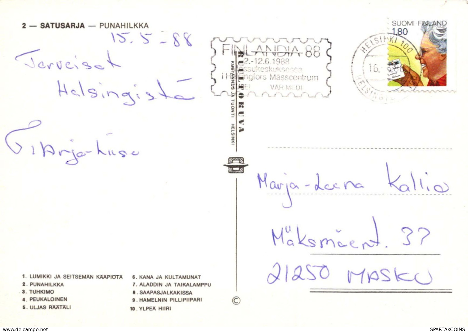 DISNEY DIBUJOS ANIMADOS Vintage Tarjeta Postal CPSM #PBV593.ES - Scènes & Paysages