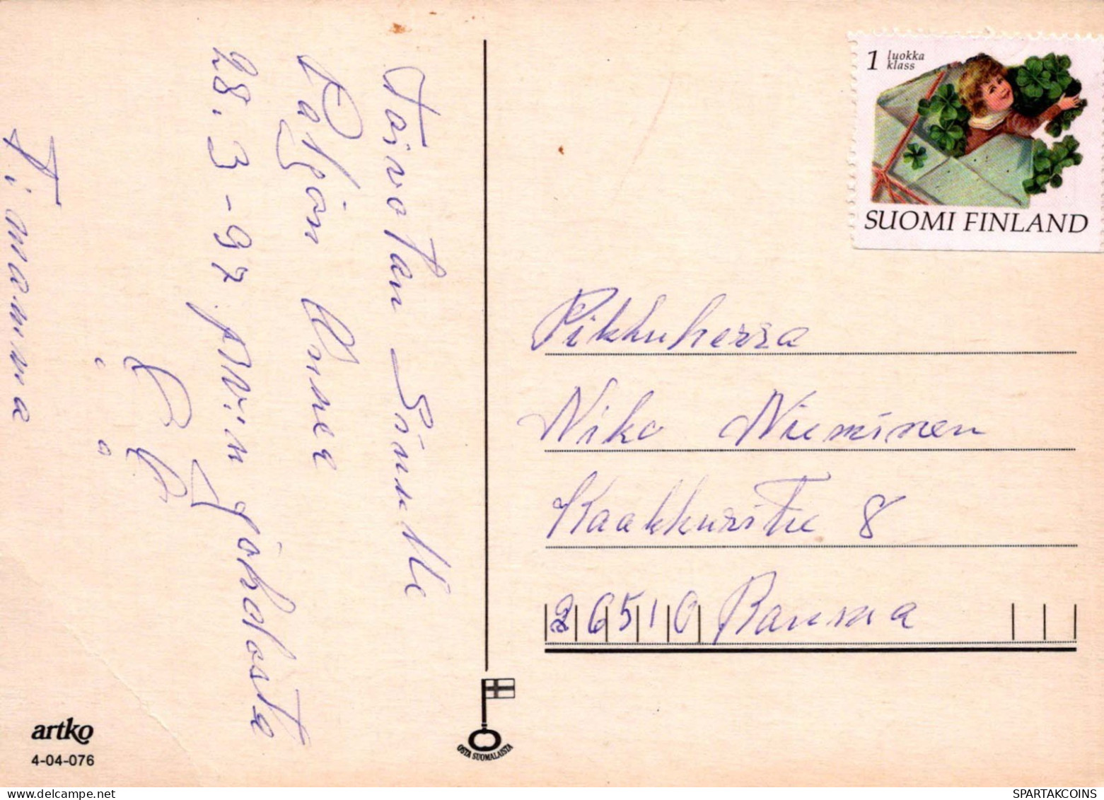 FELIZ CUMPLEAÑOS 6 Año De Edad CHICA NIÑOS Vintage Tarjeta Postal CPSM #PBT810.ES - Birthday