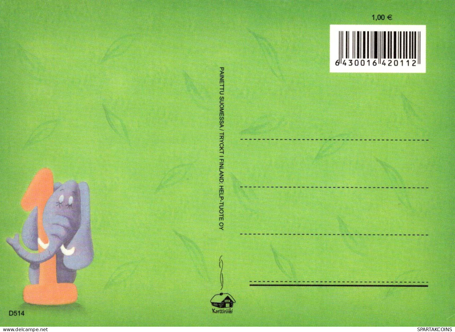 ELEFANTE Animales Vintage Tarjeta Postal CPSM #PBS734.ES - Elefanti