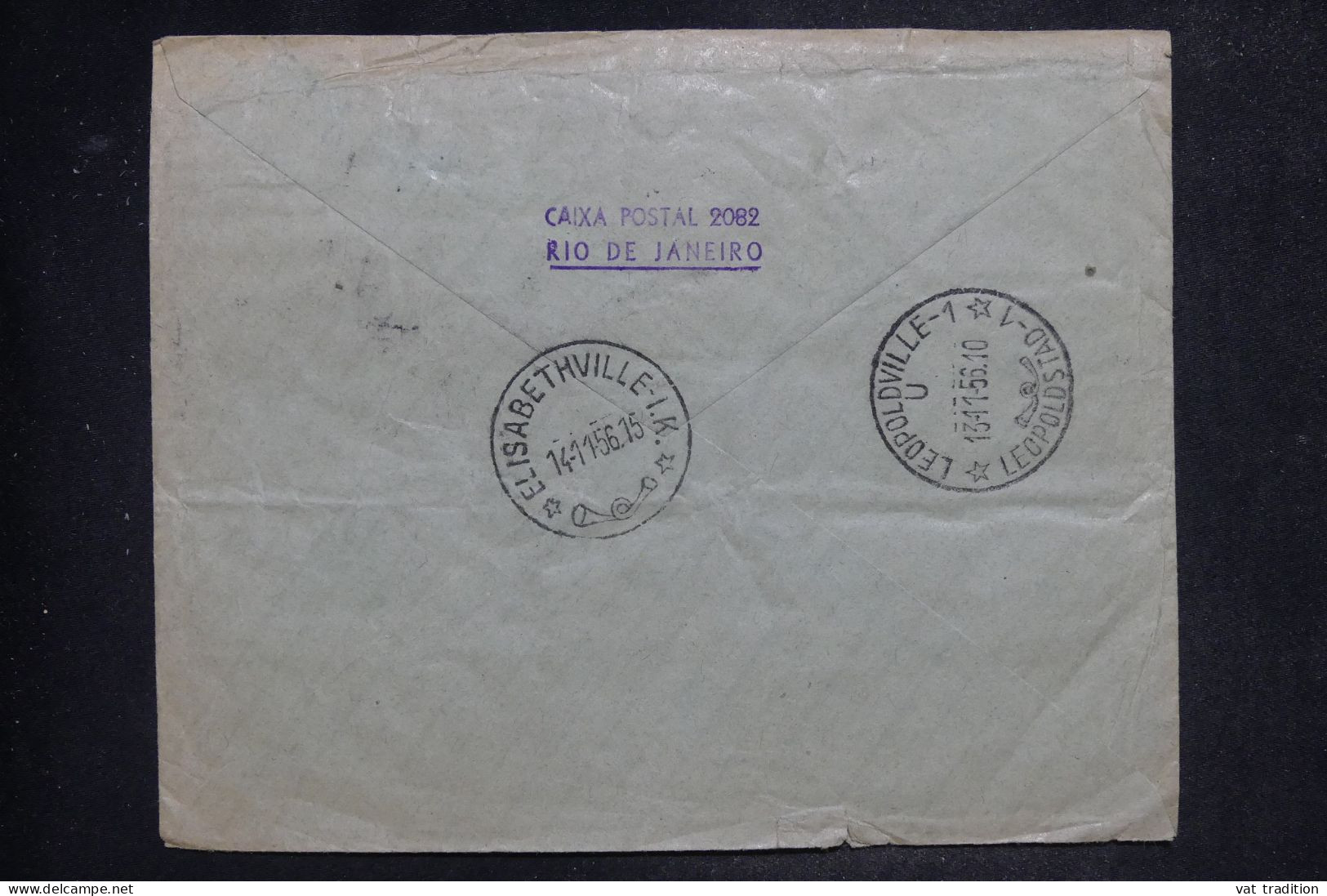 BRESIL - Enveloppe En Recommandé De Rio De Janeiro Pour Le Congo Belge En 1956 - L 152013 - Covers & Documents