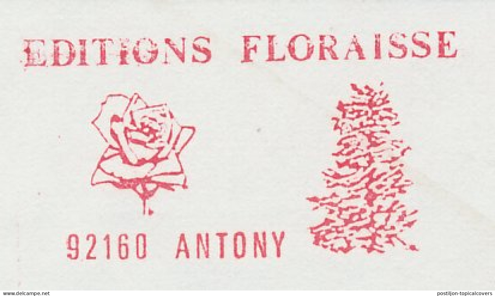 Meter Cut France 1974 Flower - Rose - Tree - Alberi