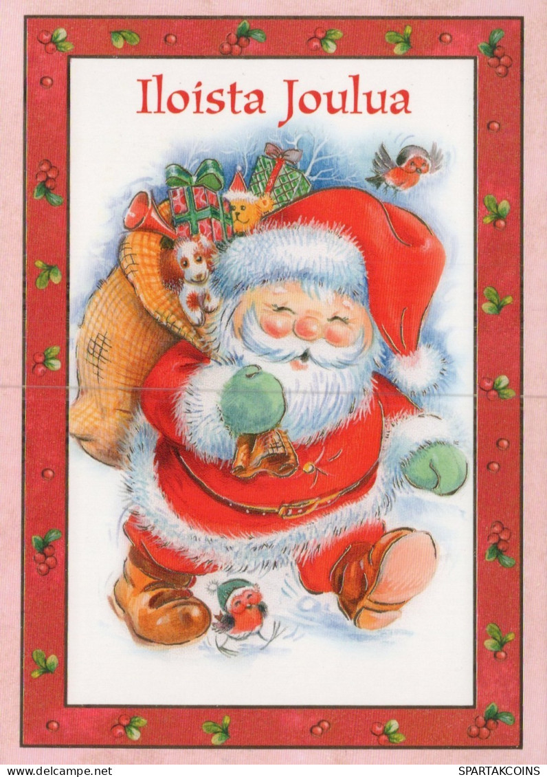 PAPÁ NOEL NAVIDAD Fiesta Vintage Tarjeta Postal CPSM #PAK845.ES - Santa Claus