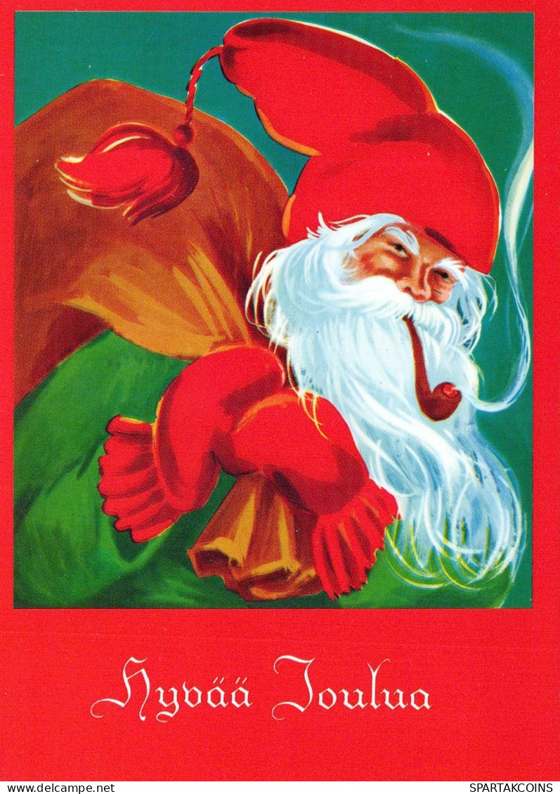 PAPÁ NOEL NAVIDAD Fiesta Vintage Tarjeta Postal CPSM #PAJ743.ES - Santa Claus