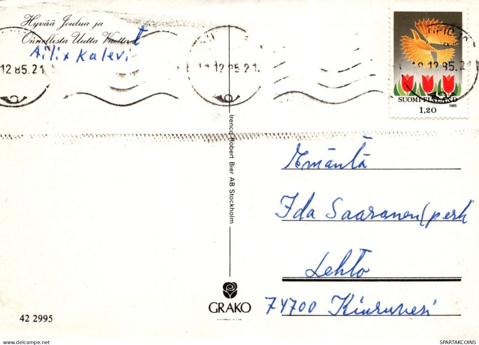 ÁNGEL NAVIDAD Vintage Tarjeta Postal CPSM #PAH395.ES - Anges