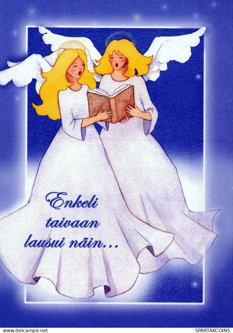 ÁNGEL NAVIDAD Vintage Tarjeta Postal CPSM #PAH884.ES - Angels