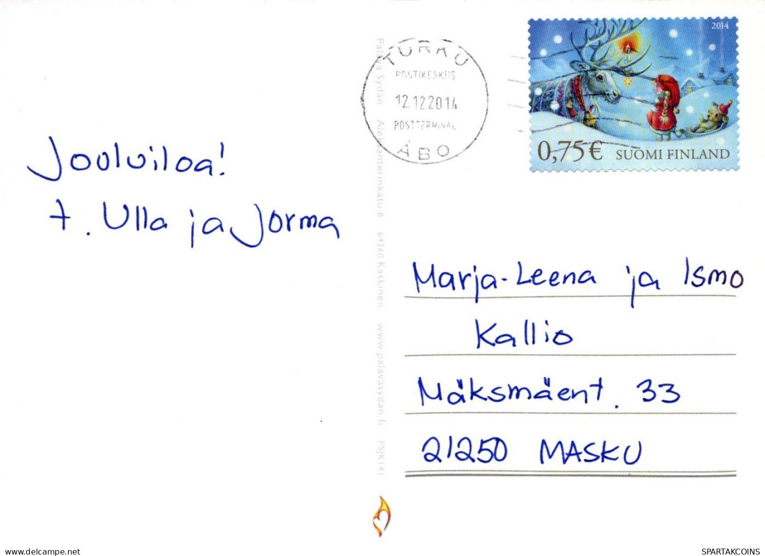 ÁNGEL NAVIDAD Vintage Tarjeta Postal CPSM #PAH201.ES - Anges