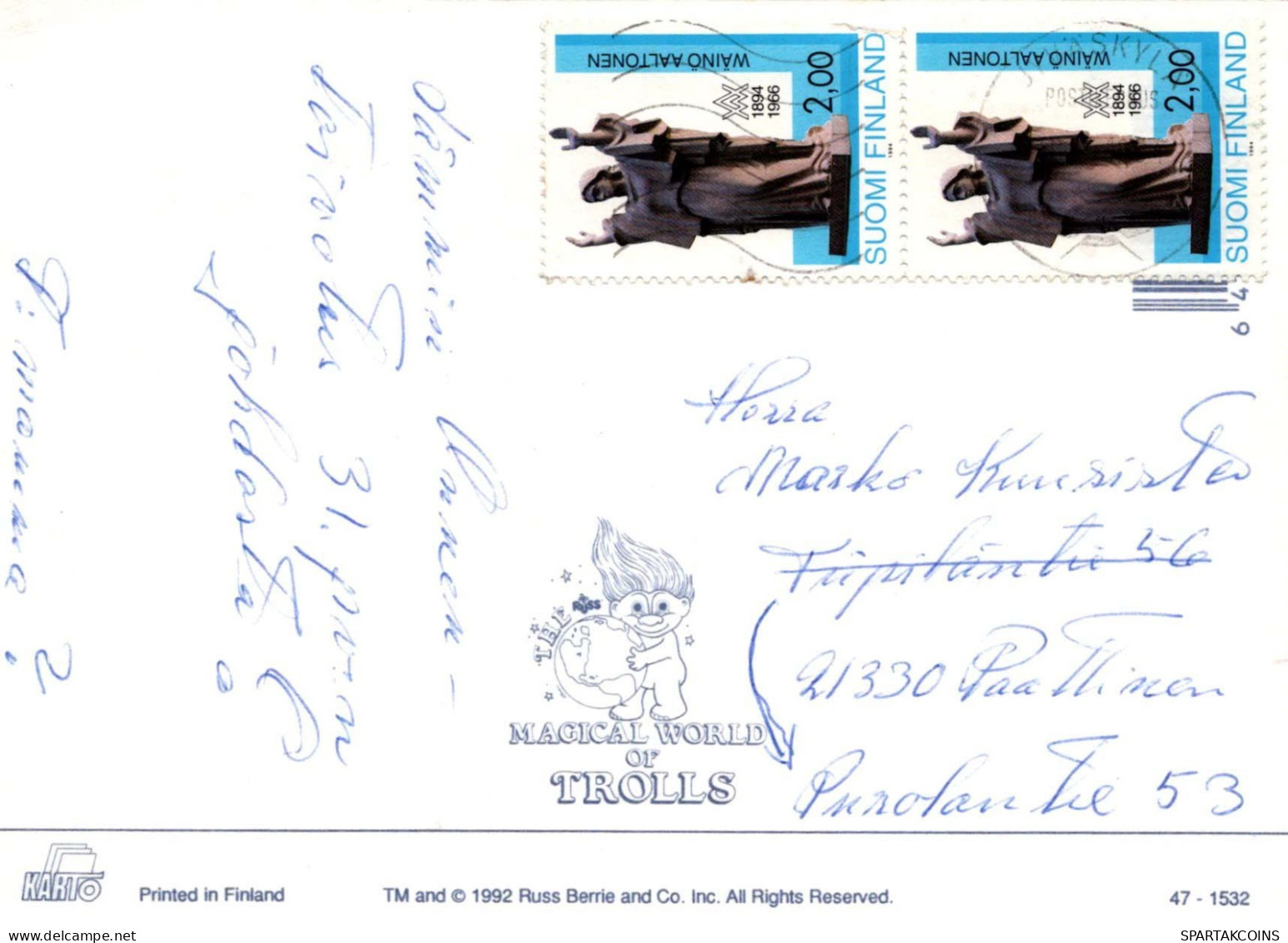HUMOUR DESSIN ANIMÉ Vintage Carte Postale CPSM #PBV656.FR - Humor