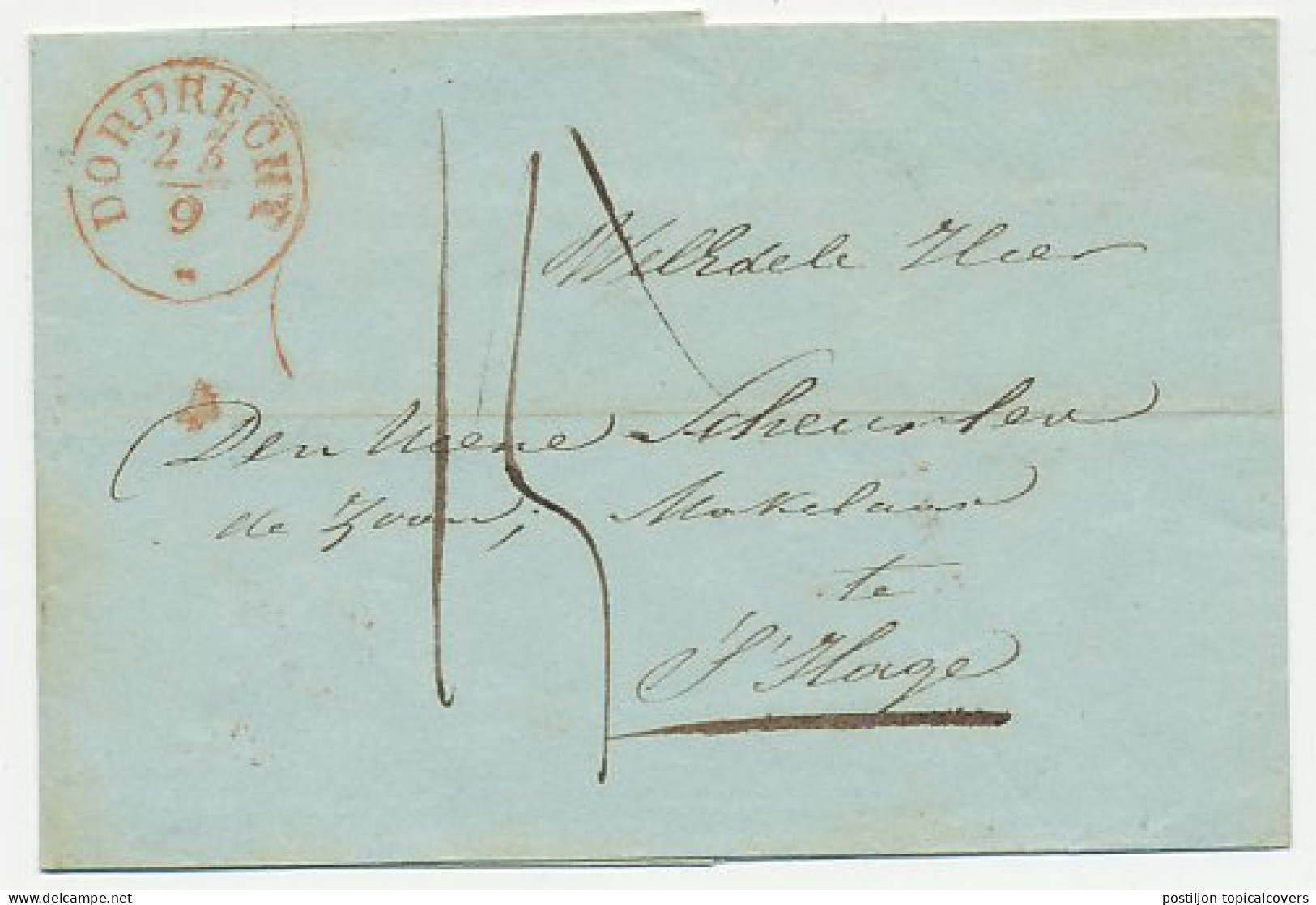 Distributiekantoor Terheiden - Dordrecht - Den Haag 1843 - ...-1852 Voorlopers