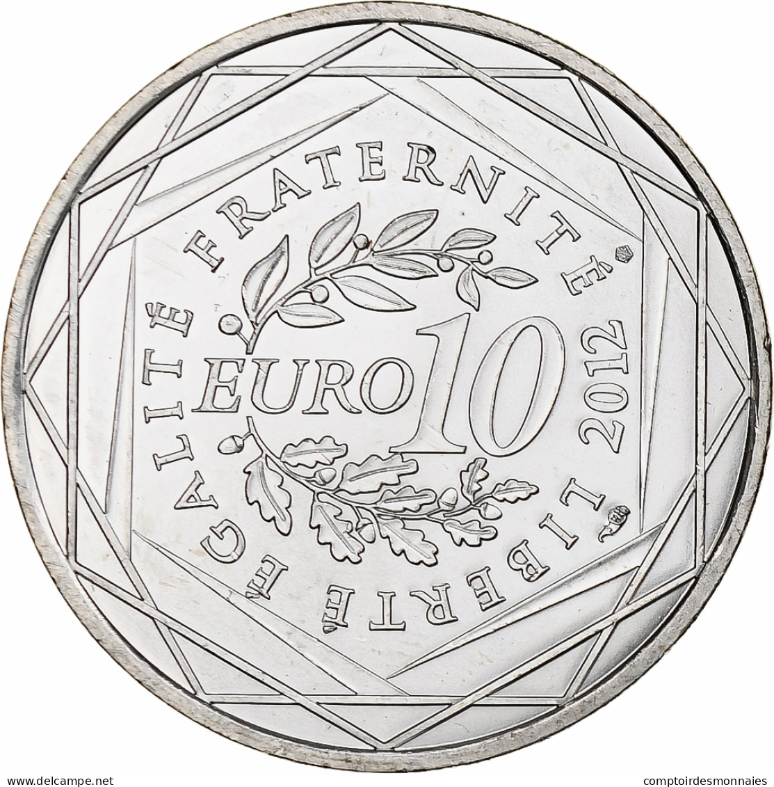 France, 10 Euro, Lorraine, 2012, MDP, Argent, SPL+ - France