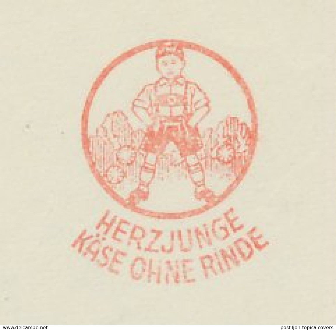 Meter Cut Deutsches Reich / Germany 1936 Cheese - Herzjunge - Lederhose - Ernährung