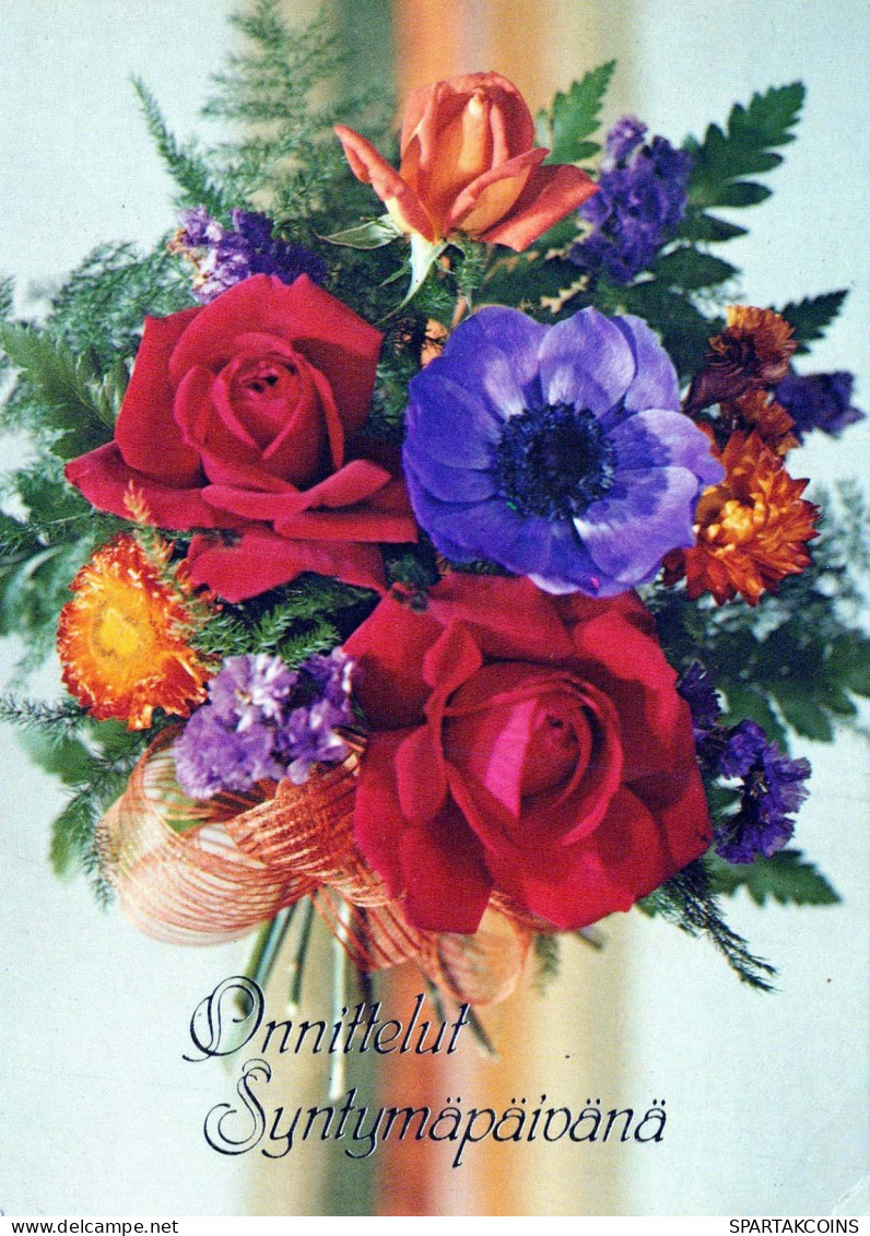 FLEURS Vintage Carte Postale CPSM #PAS647.FR - Blumen