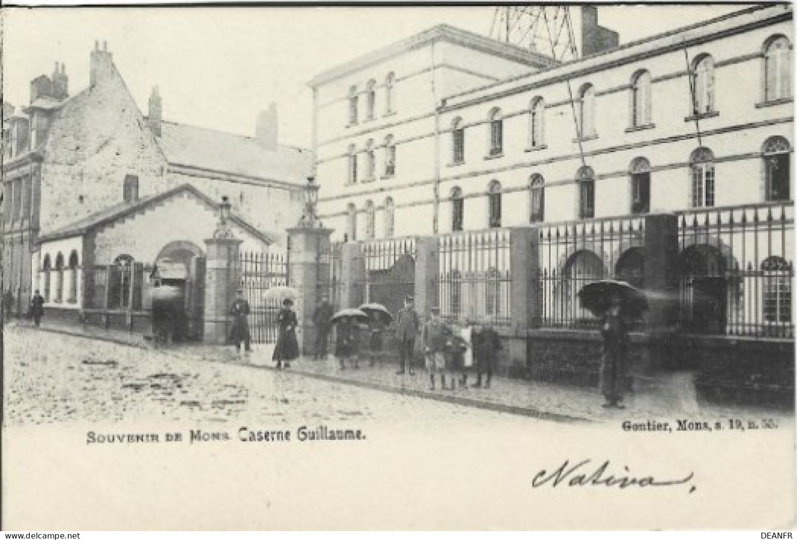Souvenir De Mons : Caserne Guillaume.Carte Impeccable. - Mons