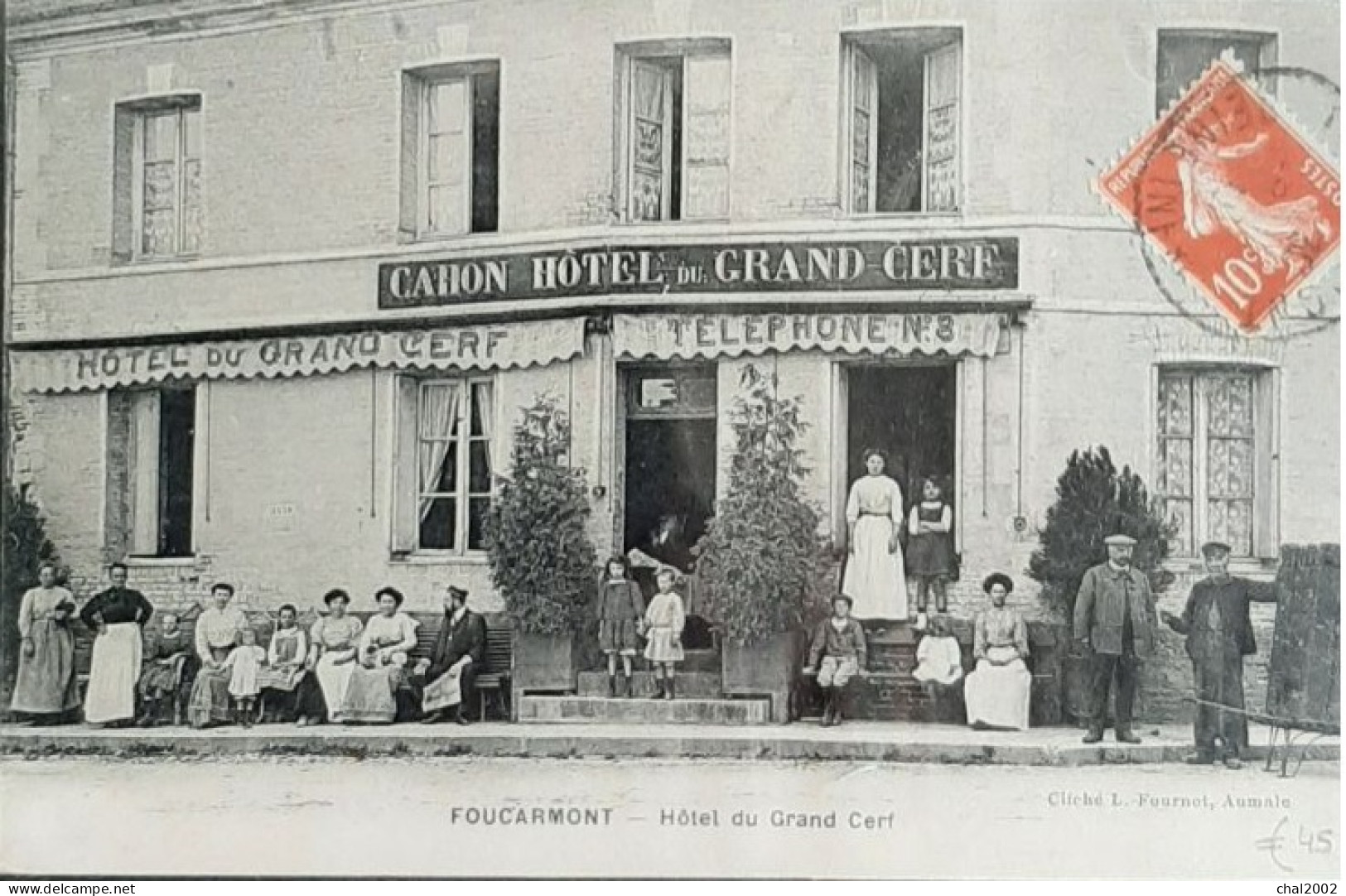 FOUCARMONT   Hotel Du Grand Cerf    1911 - Other & Unclassified