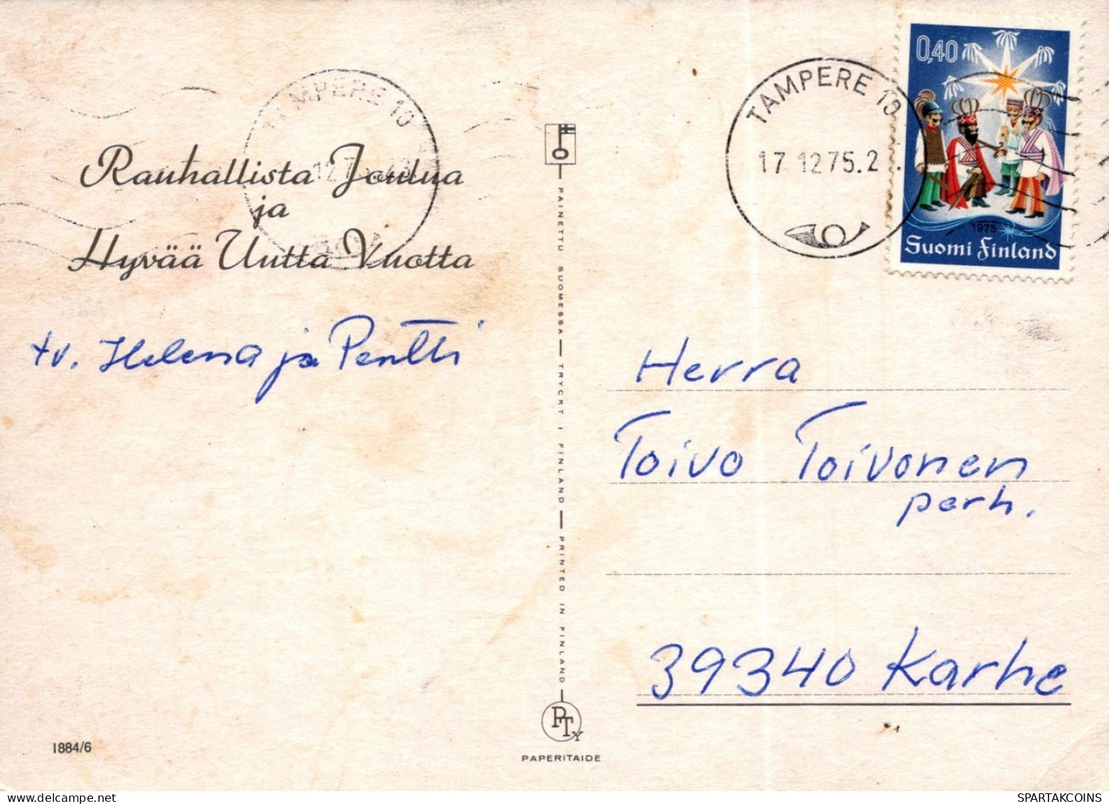 ANGE NOËL Vintage Carte Postale CPSM #PAH764.FR - Angeli