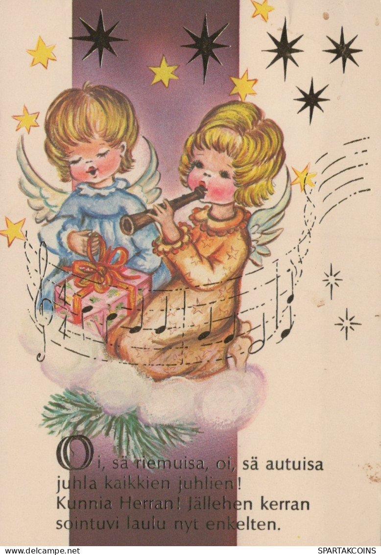 ANGE NOËL Vintage Carte Postale CPSM #PAH643.FR - Anges