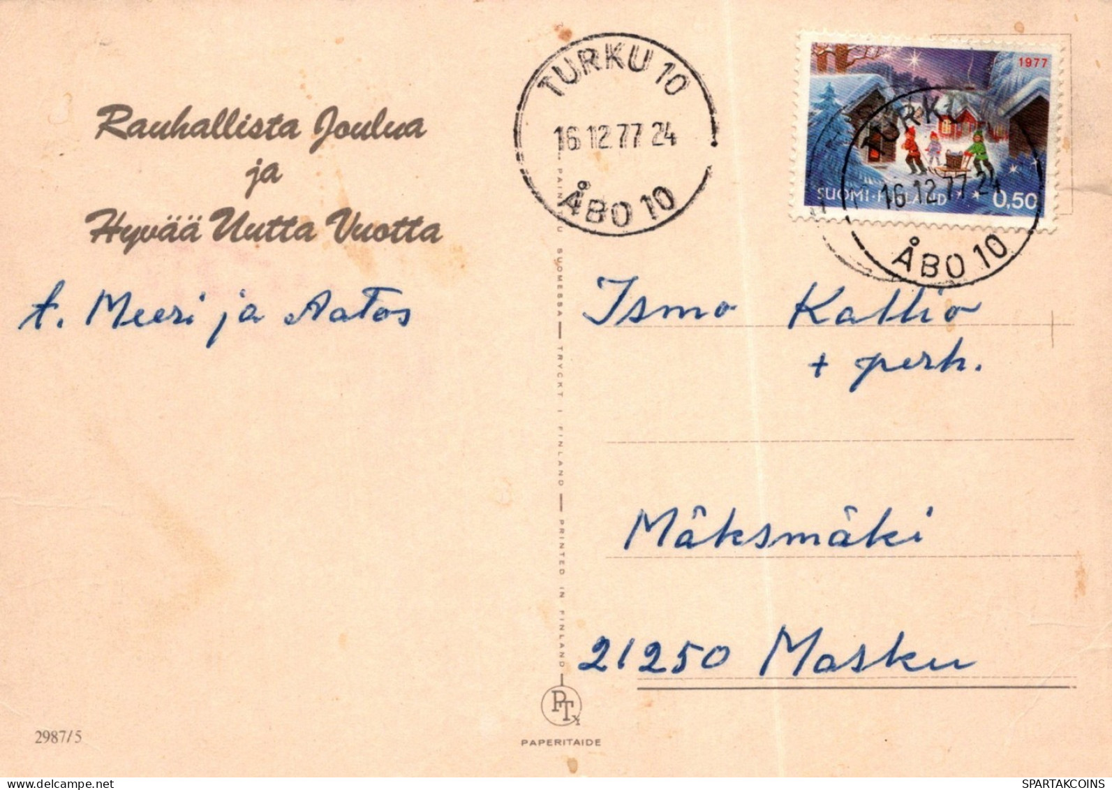 ANGE NOËL Vintage Carte Postale CPSM #PAH643.FR - Anges