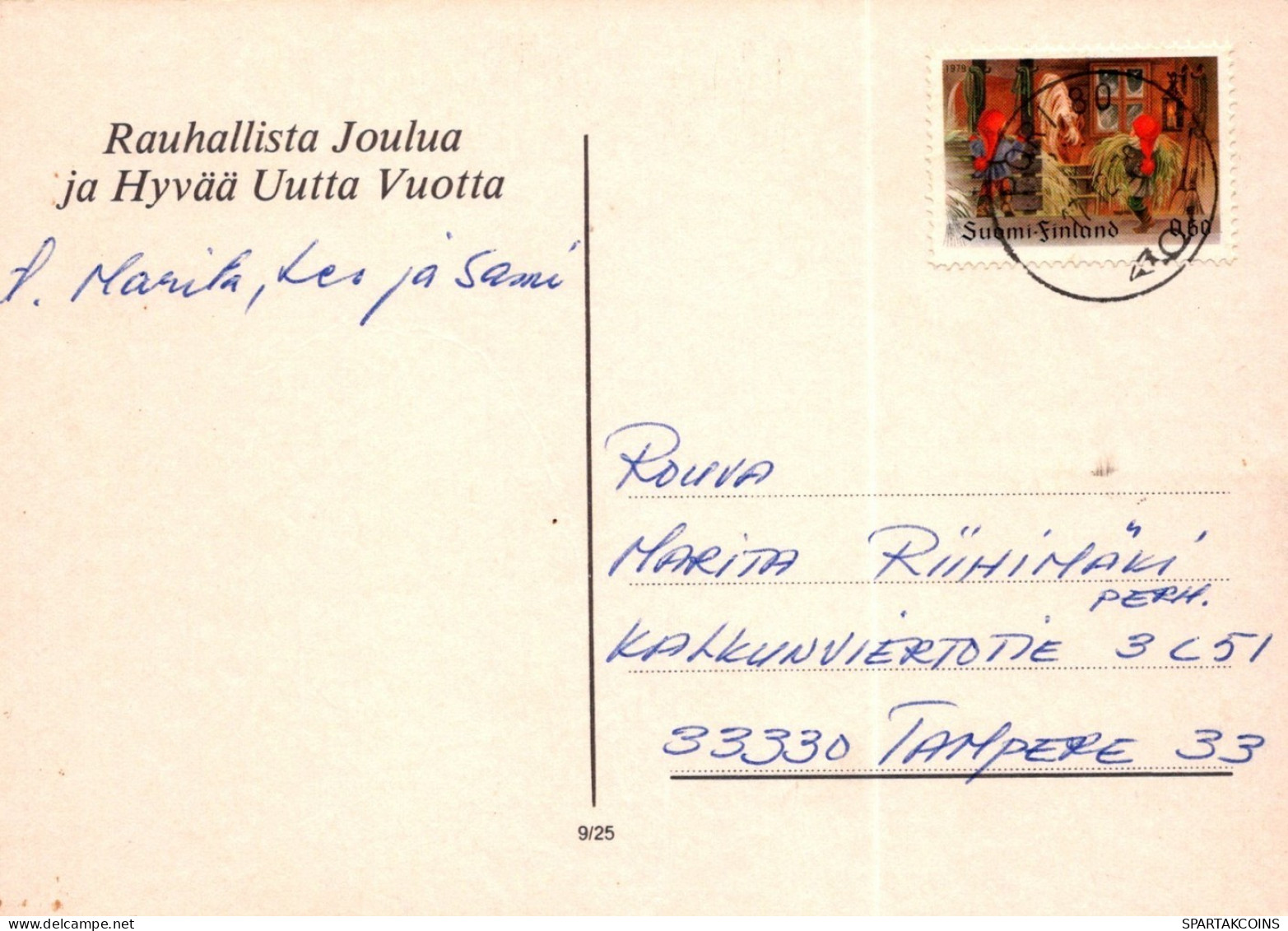 ANGE NOËL Vintage Carte Postale CPSM #PAH703.FR - Angeli