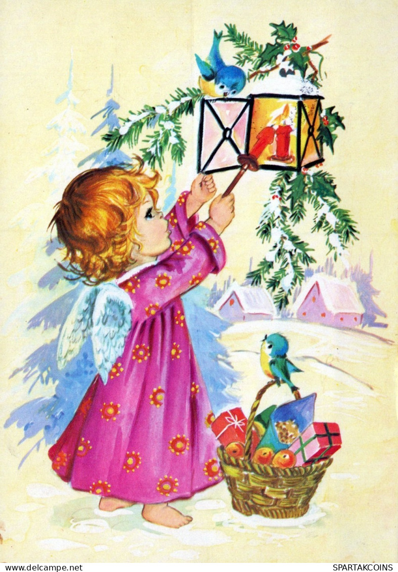 ANGE NOËL Vintage Carte Postale CPSM #PAH703.FR - Angels