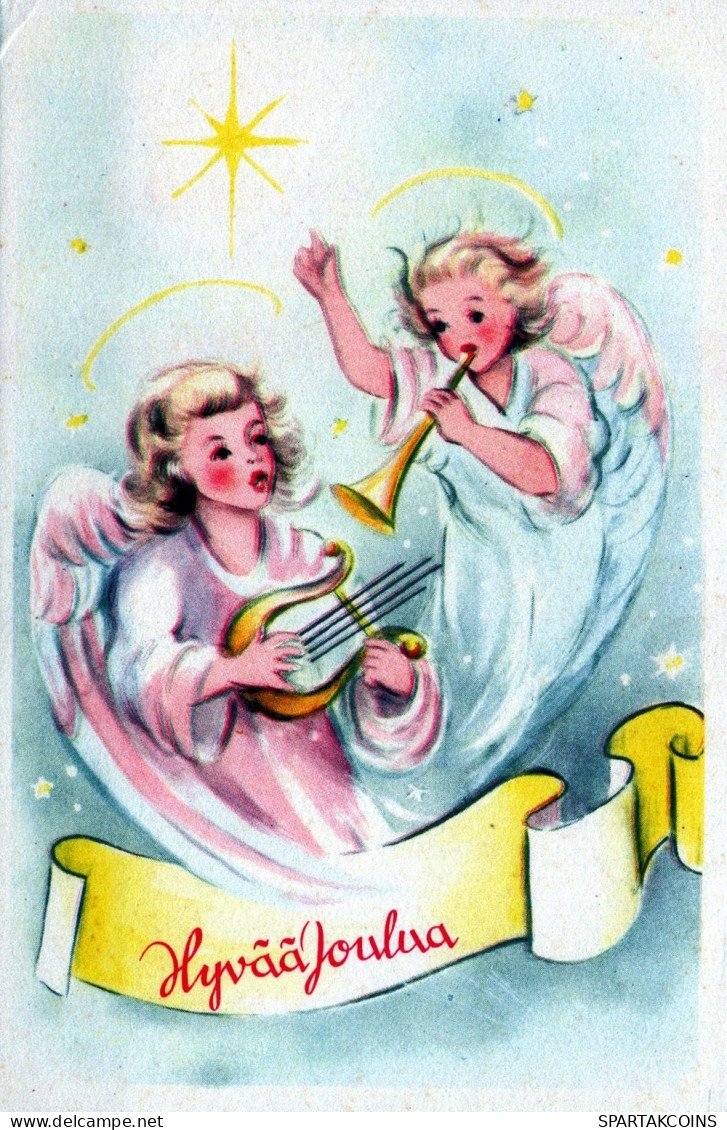 ANGE NOËL Vintage Carte Postale CPSMPF #PAG761.FR - Angeli