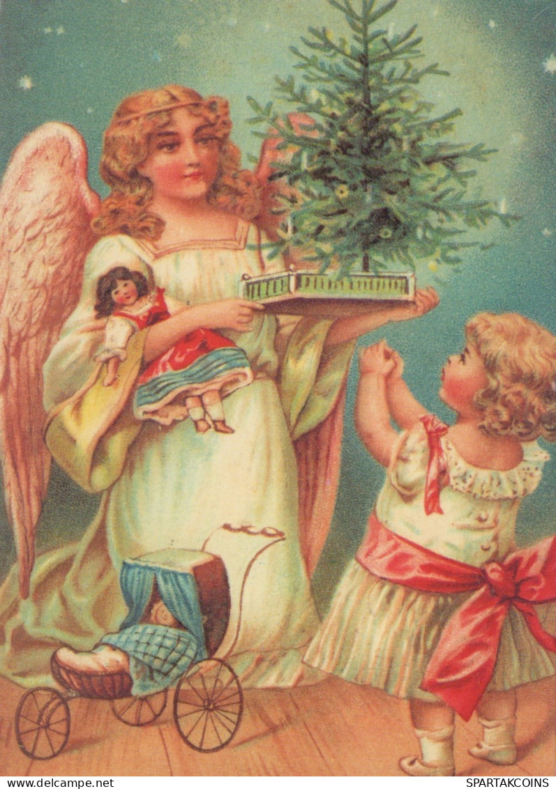 ANGE NOËL Vintage Carte Postale CPSM #PAH396.FR - Angels
