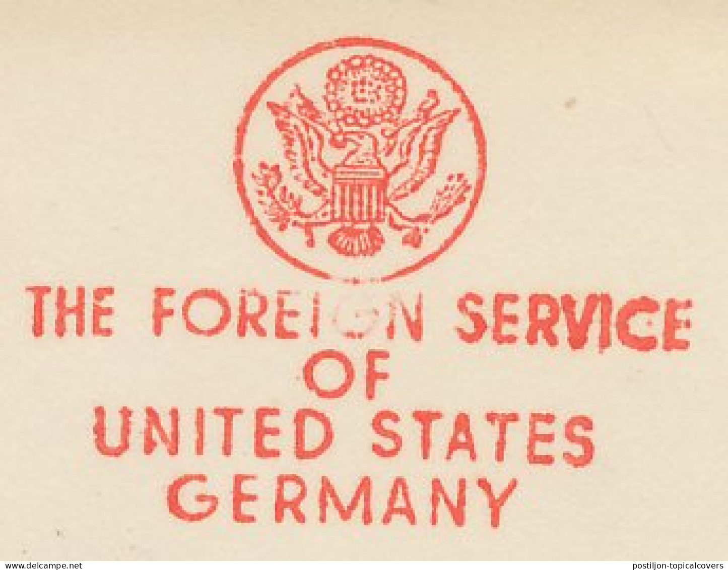 Meter Cut Germany 1955 Foreign Service United States - Zonder Classificatie