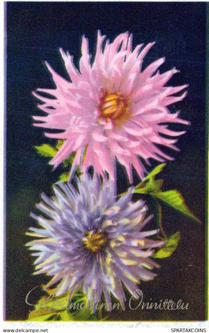 FLOWERS Vintage Ansichtskarte Postkarte CPA #PKE565.DE - Blumen