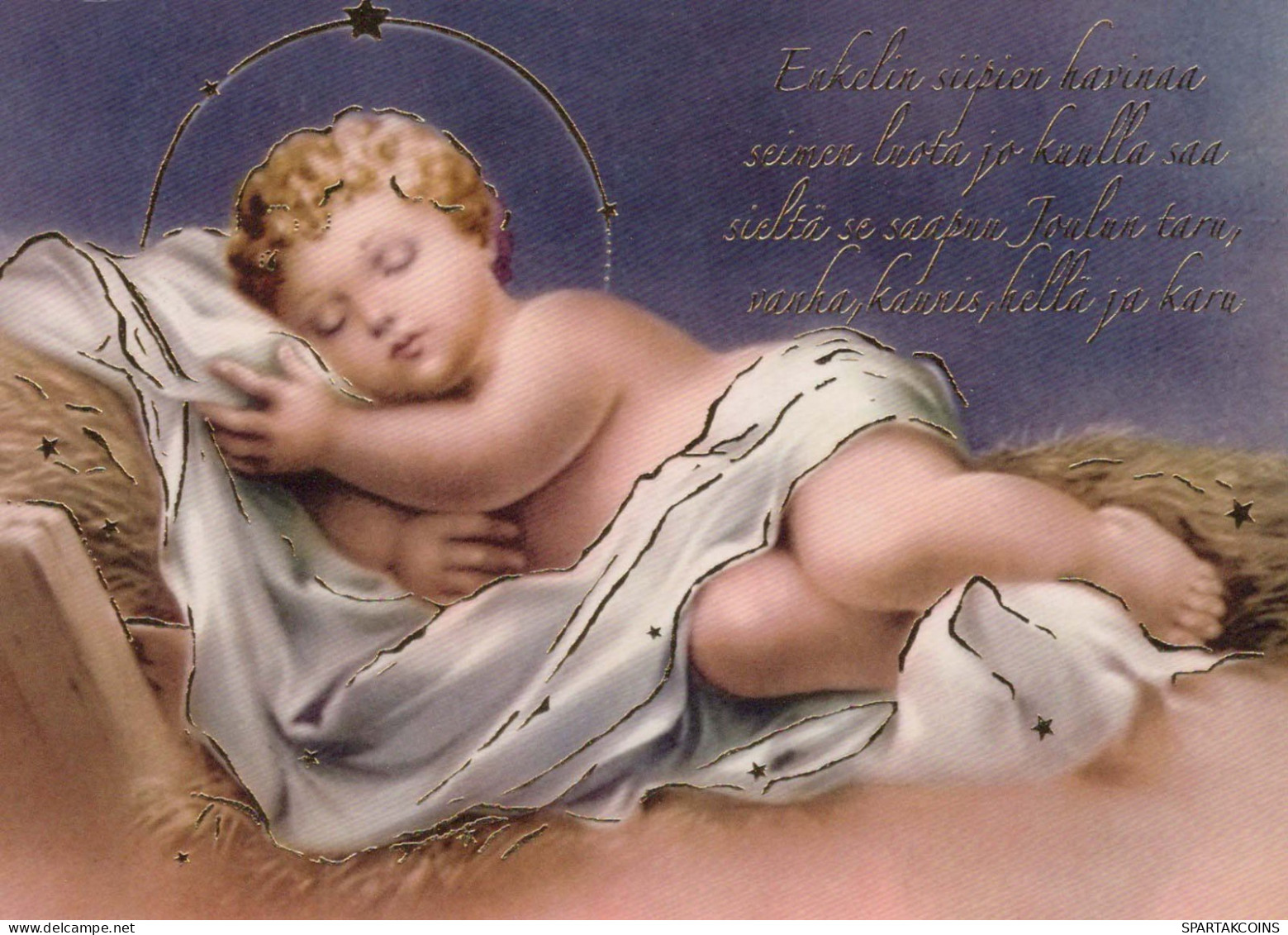 Jesuskind Religion Vintage Ansichtskarte Postkarte CPSM #PBQ069.DE - Jésus