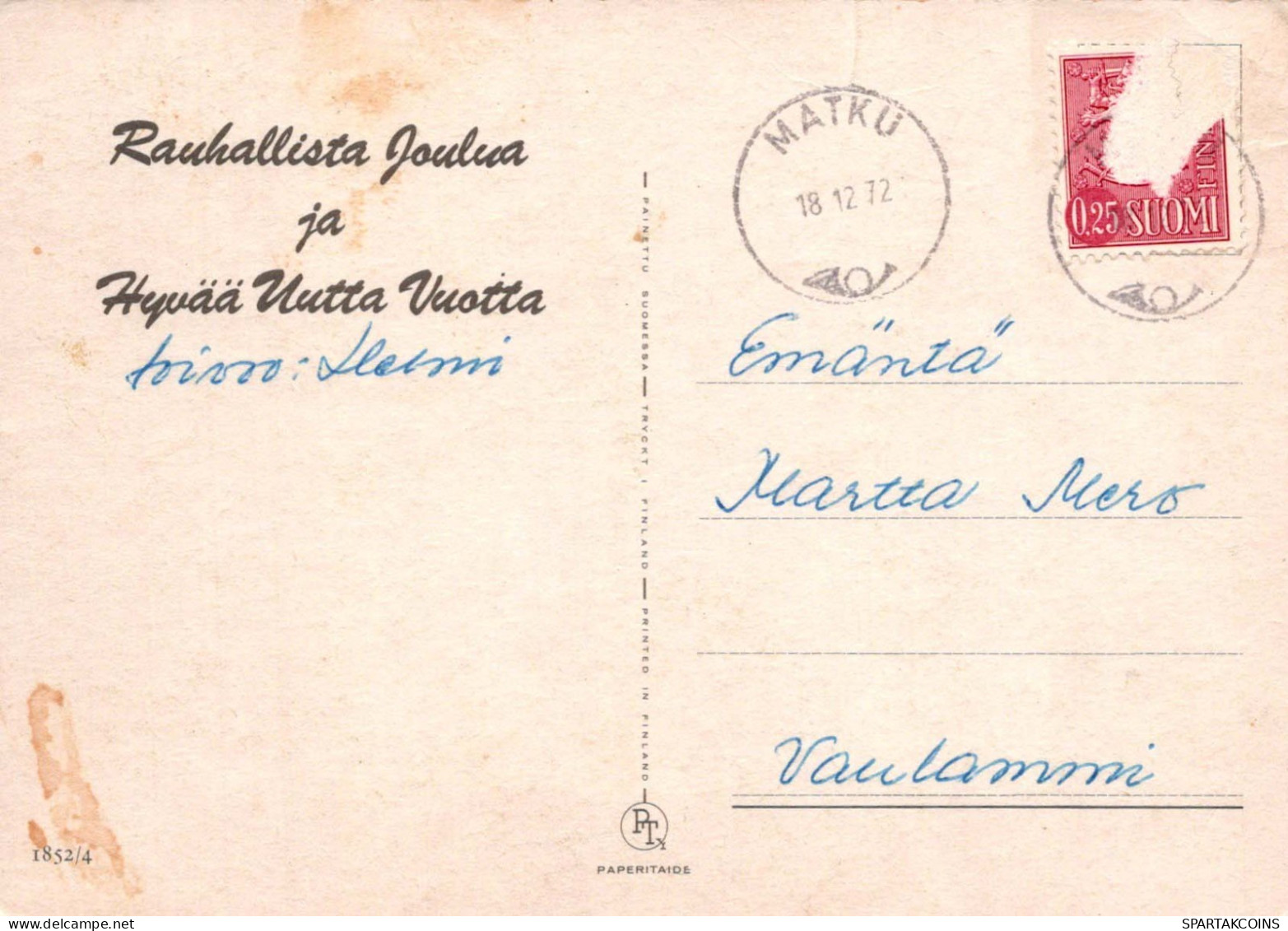 Jungfrau Maria Madonna Jesuskind Weihnachten Religion Vintage Ansichtskarte Postkarte CPSM #PBP686.DE - Vergine Maria E Madonne