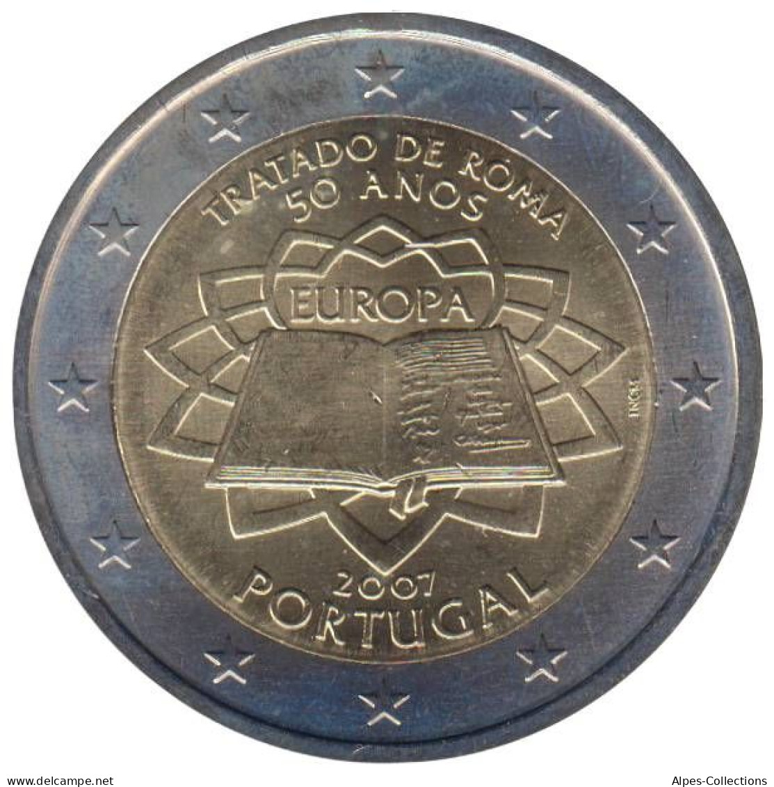 PO20007.1 - PORTUGAL - 2 Euros Commémo. Traité De Rome - 2007 - Portugal