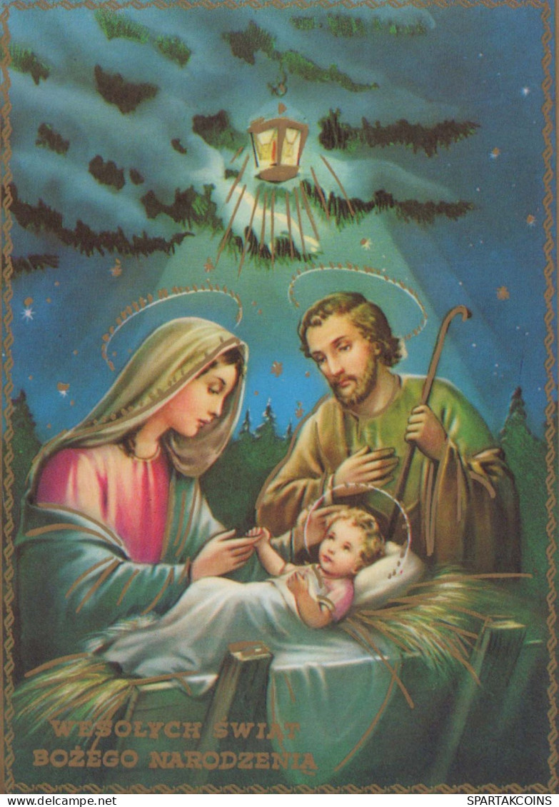 Jungfrau Maria Madonna Jesuskind Weihnachten Religion Vintage Ansichtskarte Postkarte CPSM #PBB908.DE - Vergine Maria E Madonne