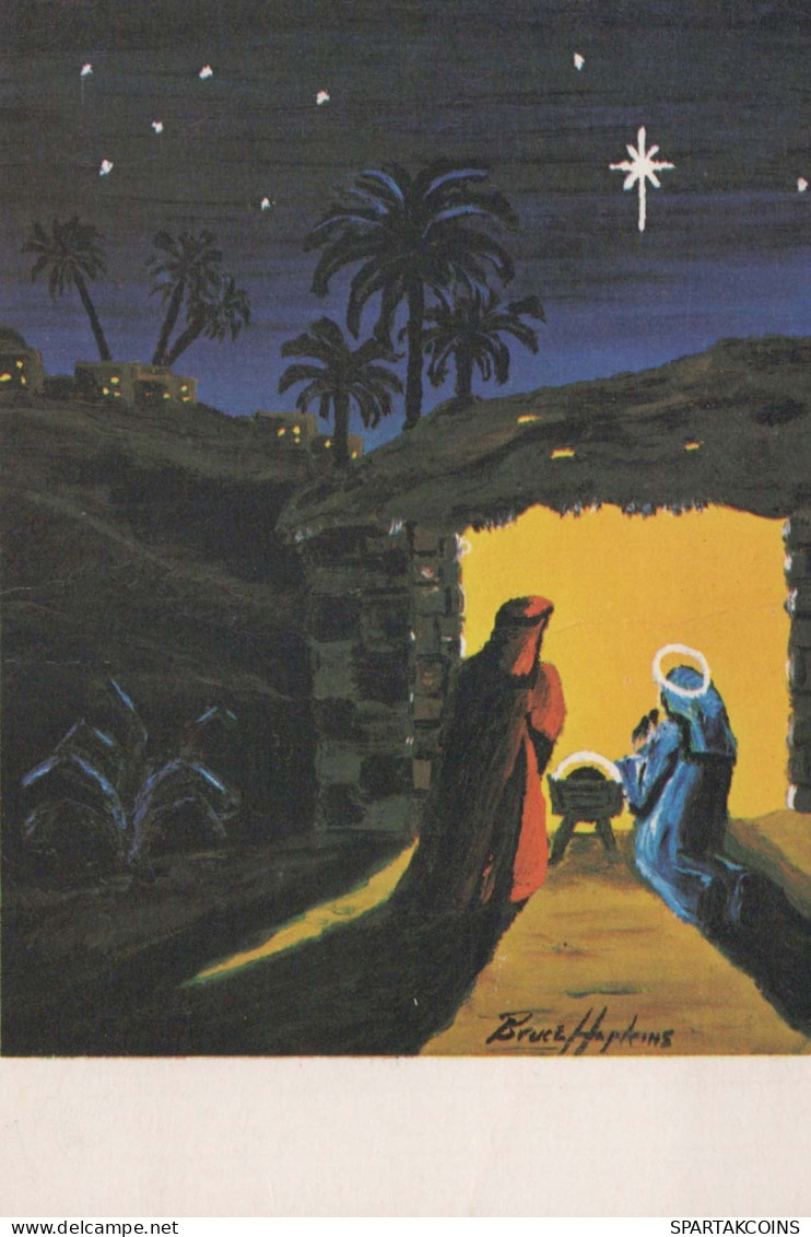 Jungfrau Maria Madonna Jesuskind Weihnachten Religion Vintage Ansichtskarte Postkarte CPSM #PBB782.DE - Vergine Maria E Madonne