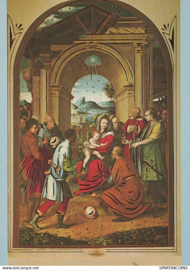 Jungfrau Maria Madonna Jesuskind Weihnachten Religion Vintage Ansichtskarte Postkarte CPSM #PBB843.DE - Vergine Maria E Madonne