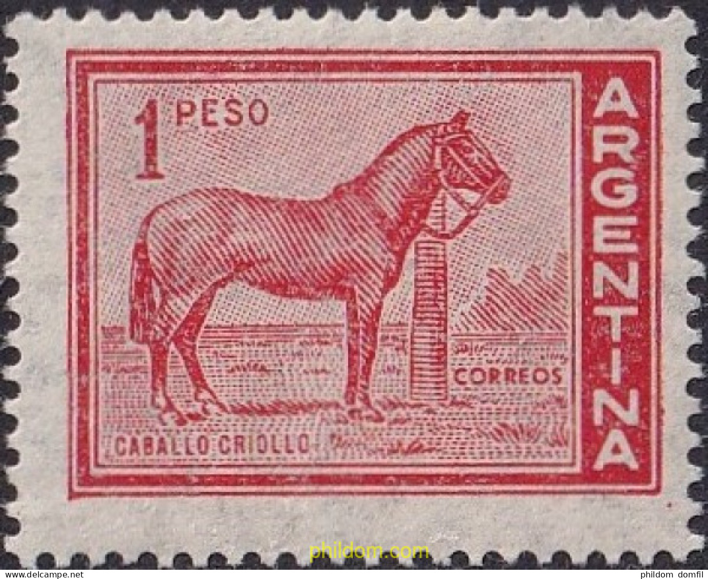 729493 HINGED ARGENTINA 1959 LITOGRAFIAS SERIE CORRIENTE - Ongebruikt