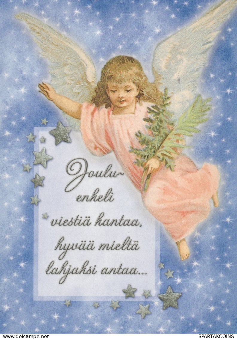 ENGEL WEIHNACHTSFERIEN Feiern & Feste Vintage Ansichtskarte Postkarte CPSM #PAH524.DE - Angeli