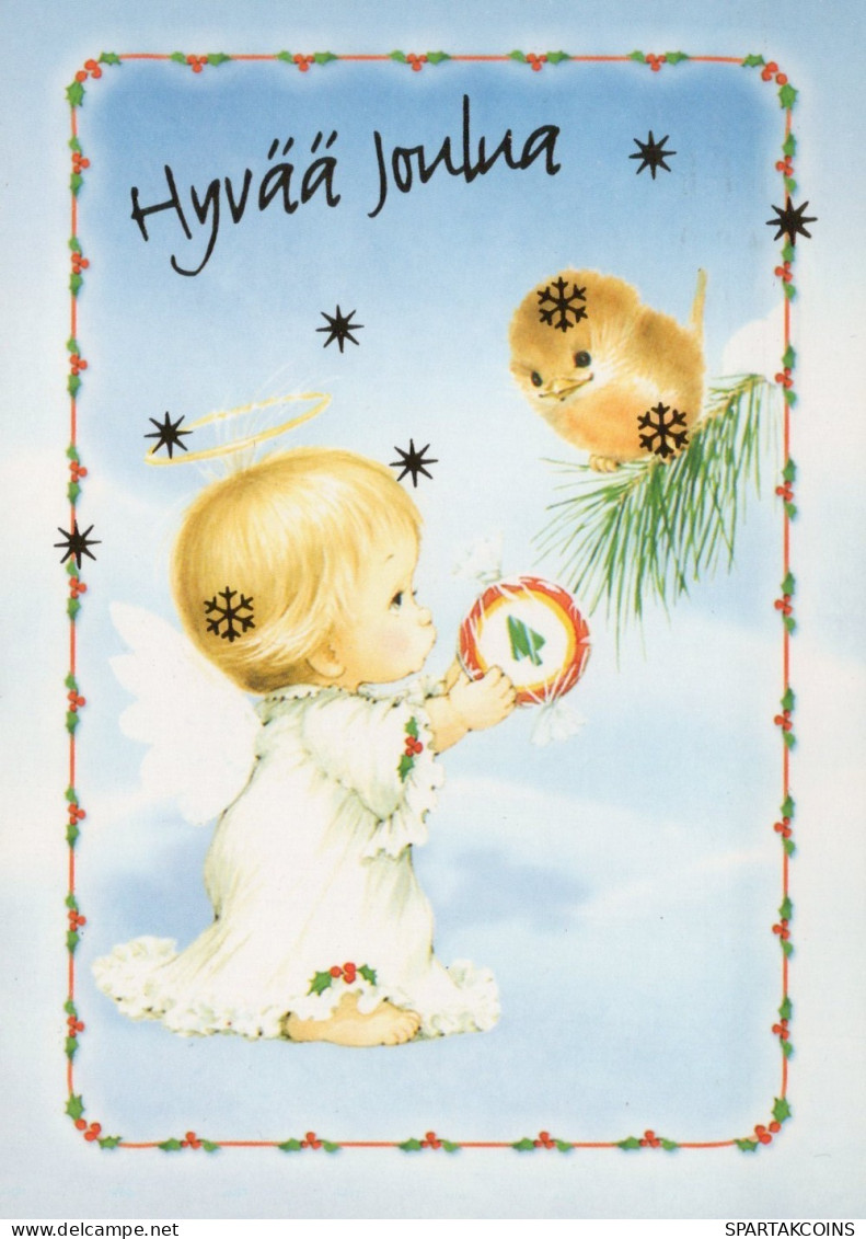 ENGEL WEIHNACHTSFERIEN Feiern & Feste Vintage Ansichtskarte Postkarte CPSM #PAH265.DE - Angeli