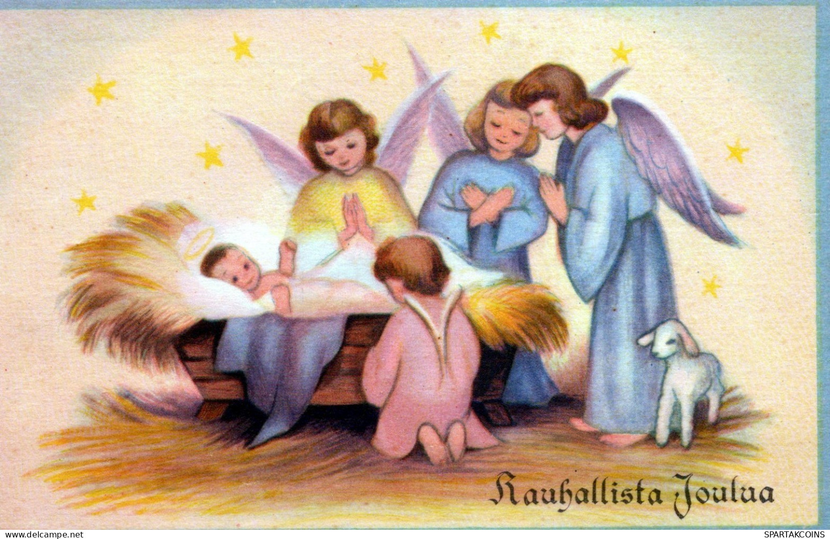 ENGEL WEIHNACHTSFERIEN Vintage Ansichtskarte Postkarte CPSMPF #PAG762.DE - Anges