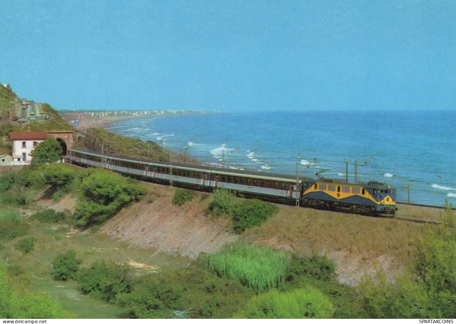 ZUG Schienenverkehr Eisenbahnen Vintage Ansichtskarte Postkarte CPSM #PAA689.DE - Trains
