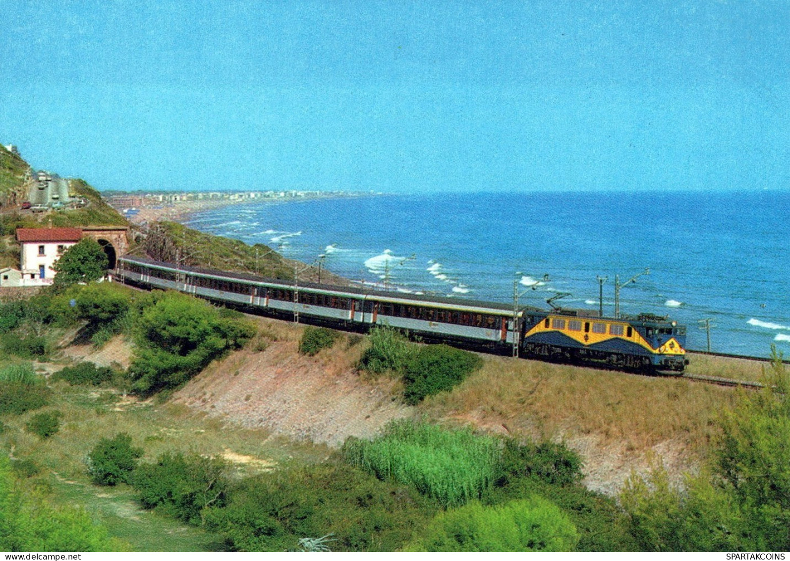 ZUG Schienenverkehr Eisenbahnen Vintage Ansichtskarte Postkarte CPSM #PAA689.DE - Trains