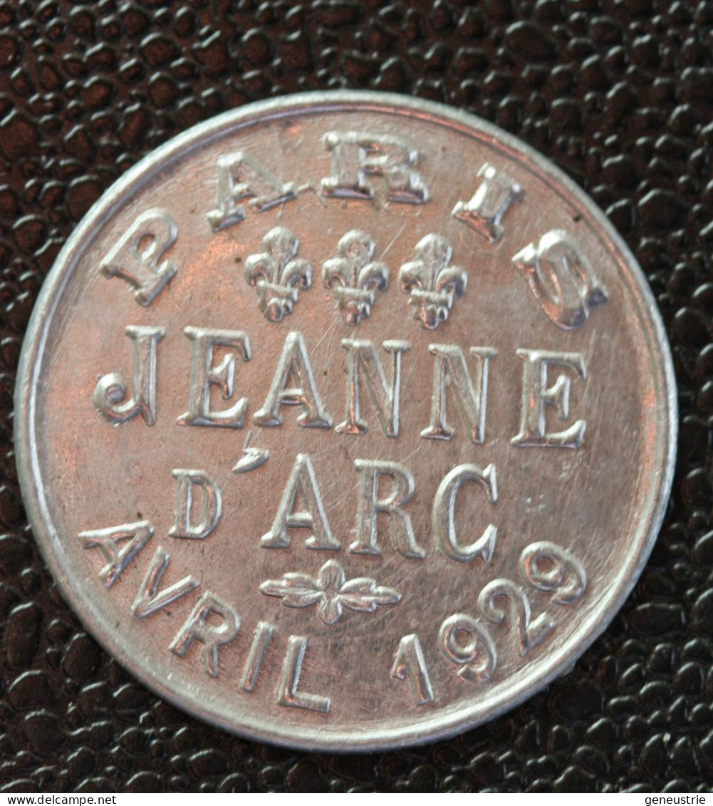 Jeton Commémoratif "Jeanne D'arc - Paris Avril 1929" Cinquième Centenaire Du Siège D'Orléans 1429 - Notgeld